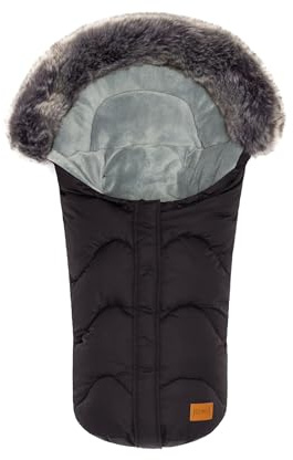 Fillikid Winterfußsack Lhotse Exklusiv, 35x80cm | Warmer Babyfußsack, Rundum-Reißverschluss, wind- & wasserabweisend, für Kinderwagen, Buggy & Babyschale