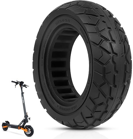 ANSENI Rueda Maciza 9X3.0-5.5 para Patinete Eléctrico Kukirin G2 Pro(Versión 2024 Posterior) Neumatico Offroad Todoterreno 9 Pulgadas,Neumáticos de Reemplazo,Rueda Repuesto Antipinchazo (1 Rueda)