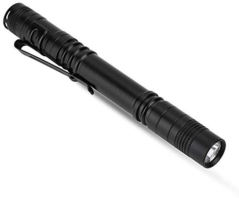 Tbest Stiftlampe led, LED Pen Light Penlight Taschenlampe, 2pcs 1200 Lumen Sehr hell Stiftlicht Mini Pocket Stift Licht mit Clip für Arzt Krankenschwester Studenten Powered by 2 x AAA Batterie 3 Modus