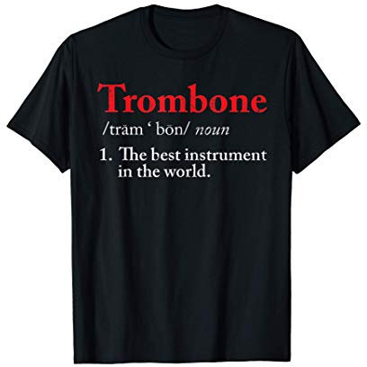 Lustiges Marschkapelle Posaunist Geschenk Jazz Posaune T-Shirt