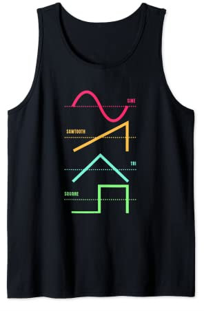 Synthesizer Techno Modular Synth Analog Nerd Tank Top
