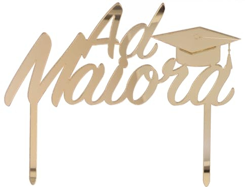 Cake Topper Ad Maiora plex oro