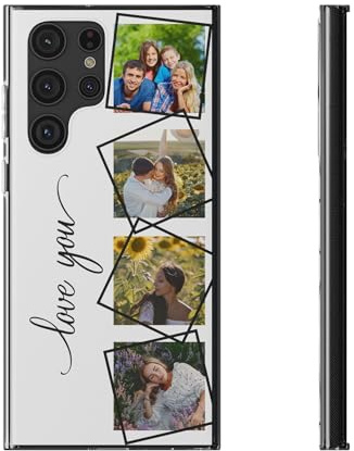 Personalisierte Fotohandyhülle Phone kompatibel mit Samsung Galaxy A12 A13 A14 A51 A52 A53 A54 A50 A71 A72 A32 A34 S20 S21 S22 S23 S24 Ultra,TPU-Gummi-Design Ihre eigene Hülle mit Bild