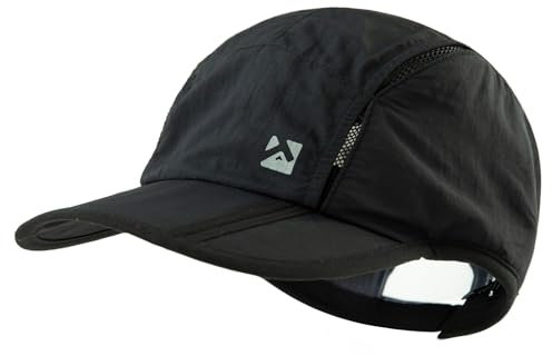 TOP-EX XL/XXL Baseball Cap Herren Atmungsaktiv Sports Running Kappe UV Schutz Basecap Sommer Golf Cap 89056_Schwarz M/L