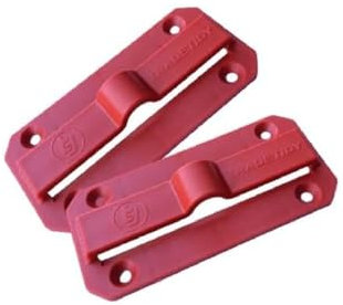 TradeTidy Trowel Holders, Tool Storage for Van and Garage, Designed to Hold Most Plasterers Finishing Trowels and Floorlayers/Tilers Notched Trowels. ABS Plastic Built, Pack of 2, Colour - Red