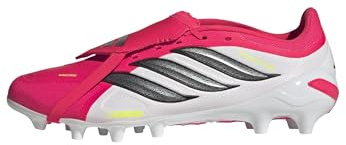 adidas Unisex League Fold-Over Tongue Artificial Ground Football Boots, Lucid Red/Core Black/FTWR White, 37 1/3 EU