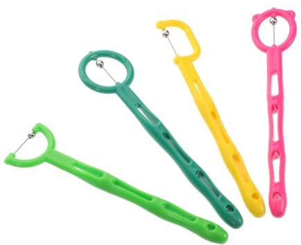 Entrenador Muscular de Lengua Abs Acero Inoxidable 4 Piezas | Terapia del Habla y Deglución, Coordinación Oral y Función Bucal, para Niños y Mujeres