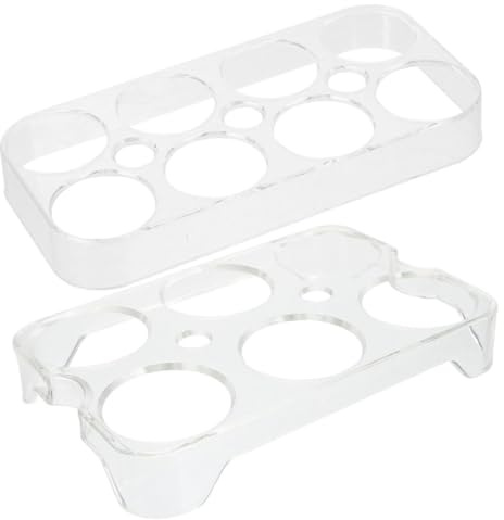 GANAZONO Contenedor para Almacenar Huevos en Refrigerador, Bandeja Transparente 14 Espacios, Adecuado para Uso Doméstico y Conservación en Nevera