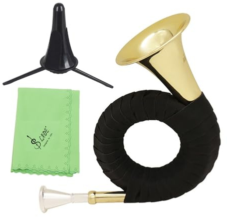 LADE Bb Messing Jagdhorn mit Tragetasche Ständer Reinigungstuch