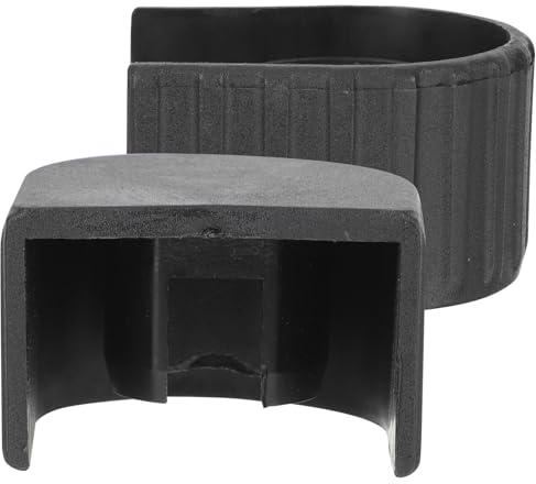 LOORGVEL 2 Stück Schwarze Kunststoff Leiterabdeckungen Portable und Leichte Schutzkappen für Klappleitern als Robuste Ersatzteile für Haushaltsleitern