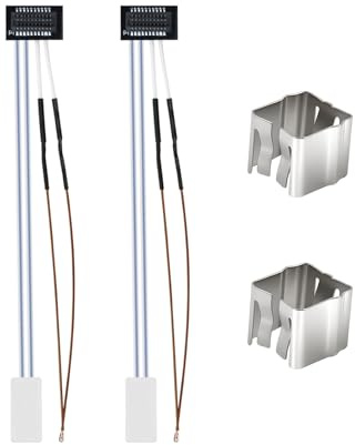 Confezione da 2 kit per riscaldamento in ceramica e termistore per Bambu Lab P1P/P1S, 24 V, 48 W, termistore ad alta temperatura con clip di fissaggio, serie P1, accessori per stampanti 3D