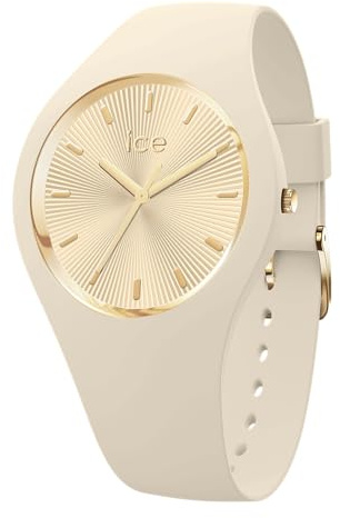 Ice-Watch – Ice Champagne – Damenuhr mit Silikonarmband (Medium)