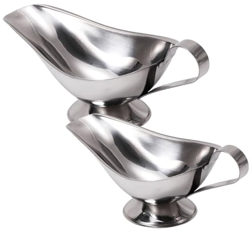 Toyvian Salseras De Acero Inoxidable Para Salsa 3 Oz y 5 Oz, Recipientes Resistentes Para Condimentos, Dispensadores De Salsa Para Cocina y Restaurante, Aptas Para Barbacoas y Catering