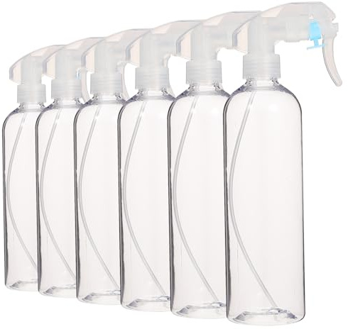 Zerodeko 6 piezas Unidades Botellas Pulverizadoras Pet para Jardín y Peluquería Pulverizador de Agua Multifunción para Riego de Plantas y Uso Barberías