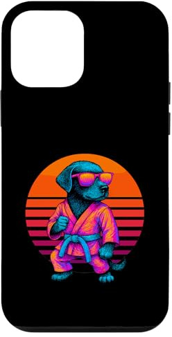 Retro Dog With Karate Belt Karate Fighter Case for iPhone 12 mini