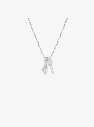 CHIGUAGUA Hjärthänge silverhalsband, delikat kedja, minimalistisk stil, silver