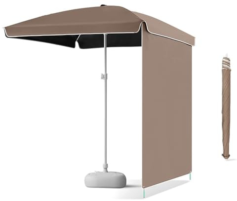 Ombrellone da giardino per esterni, diametro 160/200 cm, ombrellone da spiaggia, protezione UV, copertura impermeabile per campeggio, parchi, ristoranti e terrazze