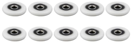 Rouleaux de porte de douche en ABS | Blanc 23/25/27mm for Porte De Douche : Accessoire(23.0mm)