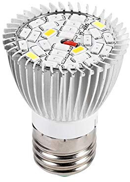 Zerodis LED Coltiva la lampada, 5W E27 Pannello ad Alta Potenza Spettro Completo 28 LED Lampada per Coltivazione Indoor Coltiva la lampadina per Serra Pianta Pianta in Vaso fiori