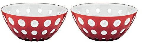 Guzzini - LE MURRINE -Set 2 ciotoline rosso/bianco