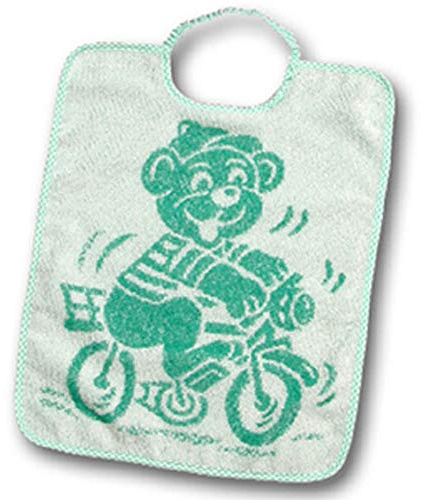 Bubabù BAV001/6 Confezione 6 Bavaglini in spugna SOLDINO, Bavaglini grandi per bambini con elastico, cm.27x34