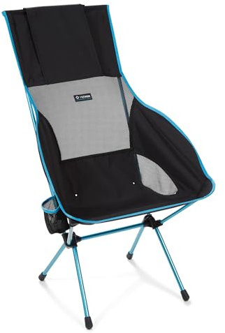 Helinox Savanna Chair | Ergonomisches Design und ausgeklügelter Stil fließen zu einem Stuhl zusammen, der überragenden Komfort und Support bietet (Black)