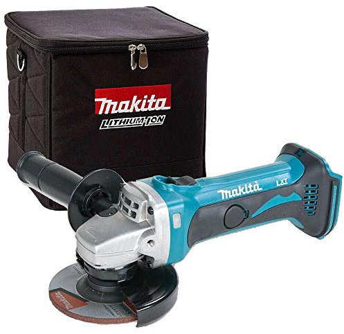 Makita DGA452Z 18V LXT Cordless 115mm Angle Grinder with 831373-8 Cube Tool Bag