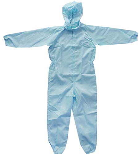 Tubayia Unisex Arbeitsoverall Arbeitskleidung Industrie Schutzanzug Uniform Schutzkleidung mit Kapuze (2XL)