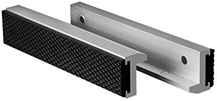 Universal Vise Jaw, 1Pair 3-6Inch Aluminum Alloy Rubber Soft Vice Jaws with 4 Drawer Type Strong Magnet Blocks,Non-Slip, for Any Metal Vice