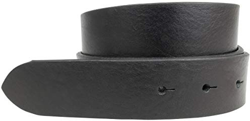 BELTINGER Wechselgürtel aus Vollrindleder mit Druckknöpfen 3,5 cm | Druckknopf-Gürtel für Damen Herren 35mm | Leder-Gürtel ohne Schnalle 3.5cm | Schwarz 95cm