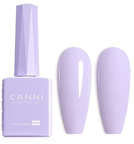 CANNI UV Negellack Natur blasser Lavendel Gellack Gel UV Nail Art Klassischer und All MatchStil Soak Off Gelnagellack für UV Lampe