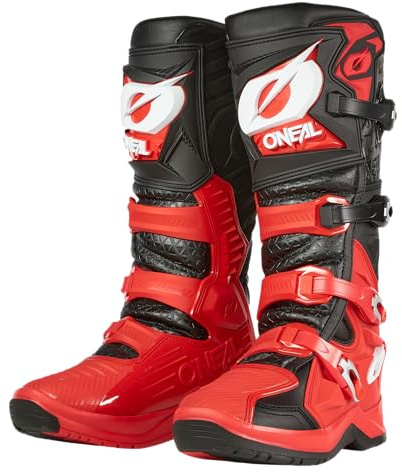 O'Neal RMX PRO Boot V.24 - Stivali da motocross, enduro, suola antiscivolo per la massima aderenza, protezione dal calore, in microfibra di alta qualità, per adulti, colore nero e giallo fluo