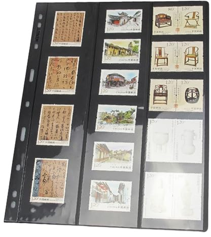 Wansiman Páginas de Sellos,Álbum De Sellos Páginas,Inserciones de colección de Sellos,Álbum De Sellos Página Coleccionista,Páginas de Sellos para Álbum de Sellos,para Carpeta de álbum de Sellos