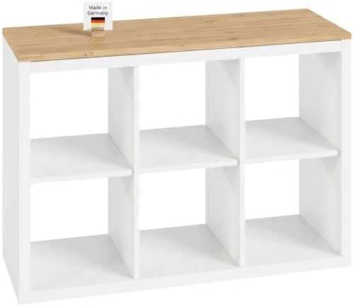 Clutter Cover Holzplatte für Kallax Regal – 2er, 3er oder 4er, Deckplatte im Stil Artisan Eiche, Holzbrett für Würfelragl (für Kallax 3er (1115 x 392mm))
