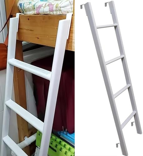 SZITW Échelle superposée en métal pour Camping-Car, 4/5 marches, échelle de lit à Crochet pour dortoir, Camping-Car, loft, échelle inclinée de Rechange en Fer forgé, échelle de montée latérale rég