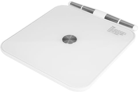 Vågen, personvåg, intelligent kroppsfettvåg med 8 elektroder, LED-osynlig skärm, Bluetooth-anslutning, app 25 datapunkter