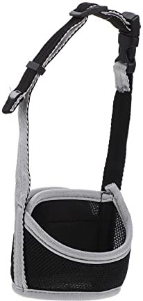 WOONEKY Puppy Mouth Cover Mesh Maulkorb Für Hunde Verstellbarer Atmungsaktiver Maulkorb Für Welpen Komfortabel Und Langlebig Für Training Und