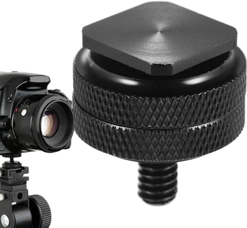Adattatore per montaggio su slitta calda - Connettore flash bloccabile, staffa per slitta calda per doppio flash, supporto per slitta calda in metallo con vite da 1/4 | Impugnatura per action camera p