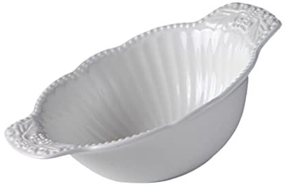 PRETYZOOM 1 Pc ciotola di porcellana cinese cucina cucine bowl colazione scodelle colazione frutta zuppiera tartufo elegante piatto in bone china scodella domestica porcellana d'osso bianca
