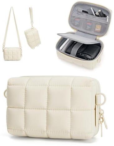 bagsmart Digitalkameratasche, Dehnbare Schutzhülle mit 2 Tragemöglichkeiten | leichte und wasserdichte kleine Kameratasche für Canon PowerShot/Sony DSCW800/DSCW830/GoPro