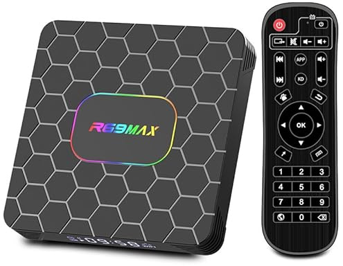 Android TV Box 13.0, R69 MAX Android Set Top Box,RK3528 Quad Core CPU Support 2.4/5.8Ghz Dual Wifi 4K/8K H.264 HD Smart Android Box,4GB+32GB