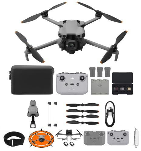 DJI Mini 5 Pro Fly More Combo mit DJI RC-N3, 4K Drohne mit Kamera, 1-Zoll CMOS, Omnidirektionaler Hinderniserkennung, ActiveTrack 360°, 225°-Gimbal-Rotation, 3 Akkus, C0 (Mehrere Zubehörteile Bundle)