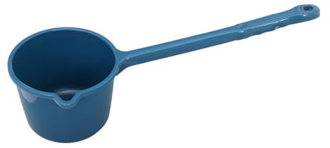 Gatuida Cucharón De Agua Grande Con Mango Largo De Plástico Azul, Pala Multiusos Resistente Para Baño y Cocina, Herramienta Versátil Para Uso Doméstico y Exterior