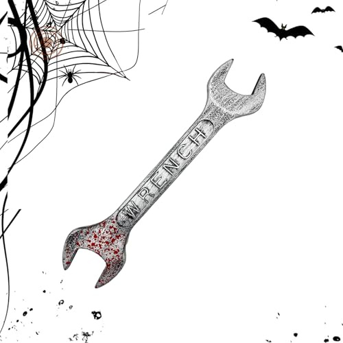 Halloween Blodig Skiftnyckel | Falsk Skiftnyckel Leksak Häxhus Rekvisita | Prydnad För Spökhus Utklädnadsaccessoar Rollspel Skämt Tillställning