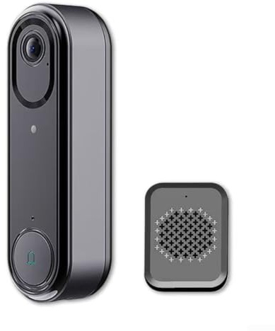 Campanello per videocitofono, 720p WiFi abilitato audio bidirezionale con rilevamento umano e archiviazione cloud per uso di sicurezza domestica