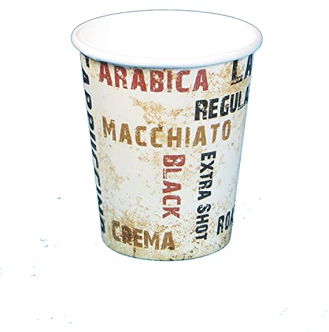 Pro DP 1000 Coffee to go Becher Coffeecups Kaffeebecher 16oz / 400ml / 0,4l, Ø90mm Papier+PE z.B. für Latte Macchiato usw. edles Neutralmotiv Barista