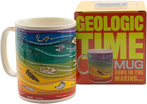 The Unemployed Philosophers Guild Geologic Time Mug - A Colorful Reference of 26 Geologic Eons, Epochs, ERAS, and Major Events - Comes in a Fun Gift Box