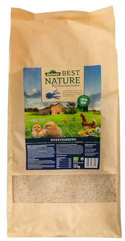 Dehner Best Nature Bio Küken- und Junggeflügelfutter, Aufzuchtfutter, 10 kg
