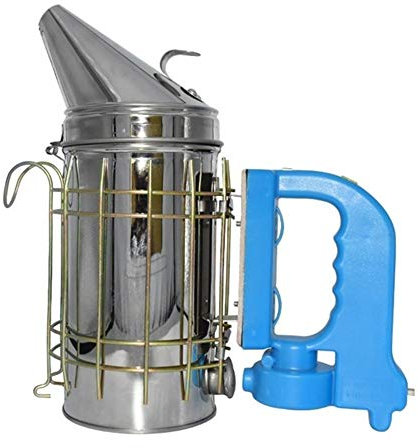 Z-LIANG Edelstahl elektrische Bee Smoke Transmitter Satz Elektro Bienenzucht Werkzeug Bienenzucht die Bi-Tools Bee Raucher (Color : Silver)