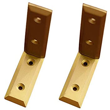 ZHTY 2X Messing-Regalhalterung, 90-Grad-Halterung für rechtwinklige Halterung, dreieckiger Wandhalterung an der Wand, dekorative Regalhalterung für Wohnzimmer, Badezimmer, Küche